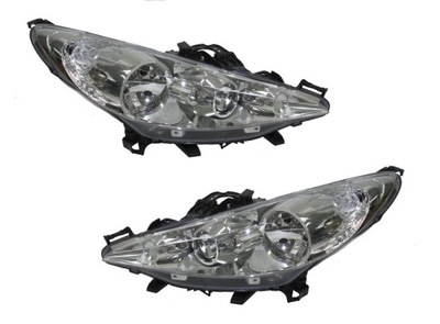 JUEGO FAROS PEUGEOT 207 2006-2013  