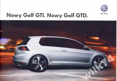 VOLKSWAGEN VW GOLF GTI GTD PROSPEKT 2013 POLACO  