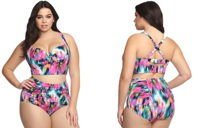 STRÓJ KĄPIELOWY BIG PLUS SIZE WYSOKI STAN 4XL 48