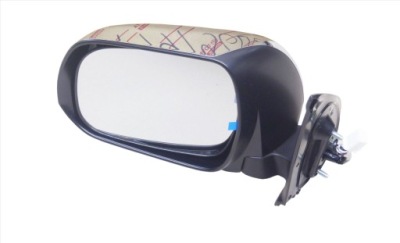 Hilux 11-15 зеркало левая 9 pin хром фото №1