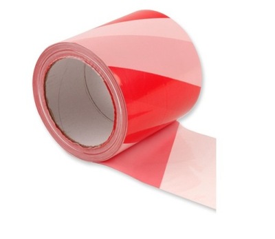 TAŚMA OSTRZEGAWCZA 100M CZERWONO-BIAŁA