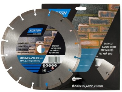Diamond disku, univerzálny segment 230mm NORTON