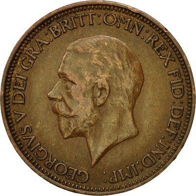 Moneta, Wielka Brytania, George V, 1/2 Penny, 1930