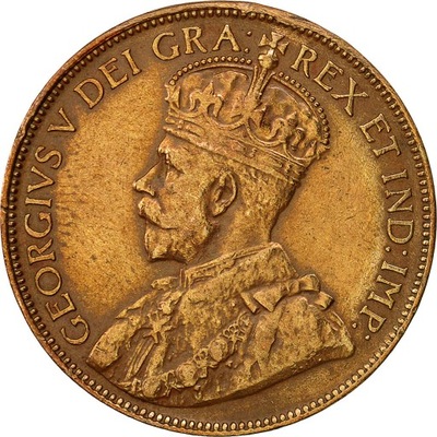 Moneta, Nowa Fundlandia, George V, Large Cent, 192