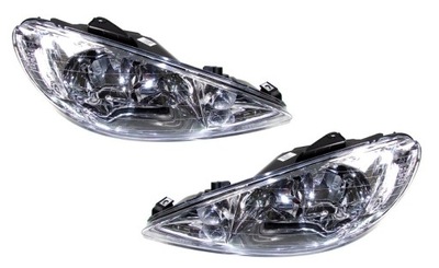 JUEGO FAROS PEUGEOT 206 H7+H7 1998-2009  