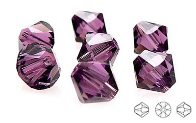 5328 Swarovski Xilion 6mm Amethyst 5szt