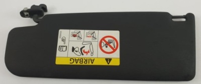 Козырёк левый skoda citigo чёрный monte carlo фото №1