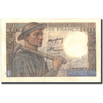 Banknot, Francja, 10 Francs, 1947, 1947-10-30, UNC