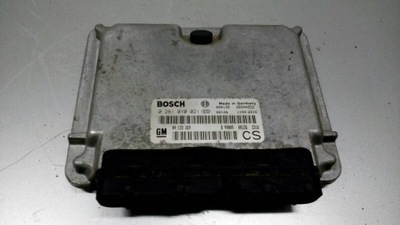 Бортовой компьютер блок управления двигателя opel zafira 0281010021 фото №1