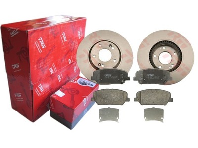 Гальмівні диски + гальмівні колодки trw перед hyundai i30 ii 300mm фото №1