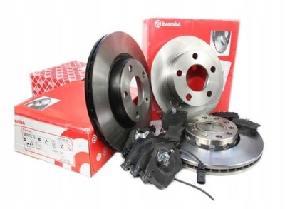 DISCOS BREMBO ZAPATAS PARTE TRASERA GOLF IV BORA AUDI A2 A3  