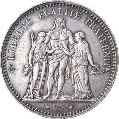Moneta, Francja, Hercule, 5 Francs, 1875, Paris, V
