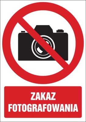 Zakaz fotografowania