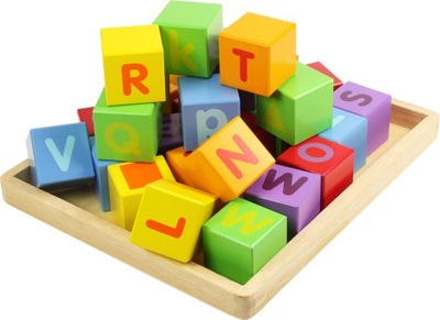 Zabawka dla dziecka Kolorowe klocki z literkami