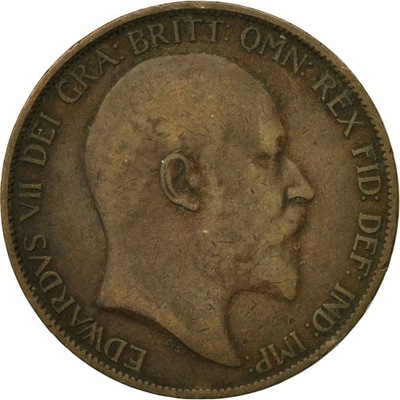 Moneta, Wielka Brytania, Edward VII, Penny, 1902,