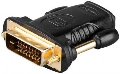 Adapter HDMI/DVI-D- pozłacany