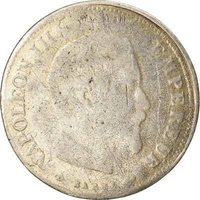 Moneta, Francja, Napoleon III, 10 Francs, 1865, Pa