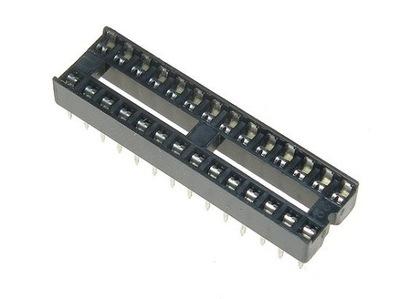 DIL28W Podstawka standard r. 2.54mm 28p wąska 2szt