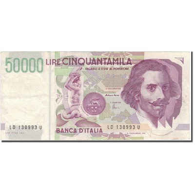 Banknot, Włochy, 50,000 Lire, 1997, 1997-05-06, KM