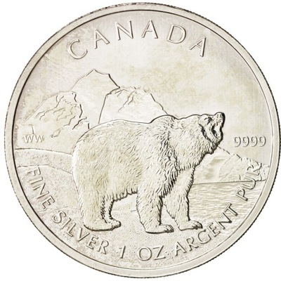 Moneta, Canada, Elizabeth II, 5 Dollars, 2011, Roy