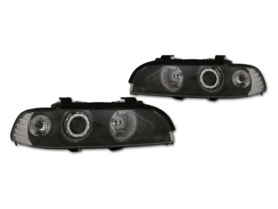 Фары лампы тюнинг чёрные black ксенон hella lci look bmw 5 e39 96-04 фото №1