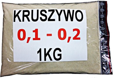 KRUSZYWO PIASEK 0,1-0,2 Kwarcowy 1kg
