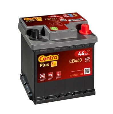 Акумулятор centra plus cb440 12v 44ah 400a фото №1