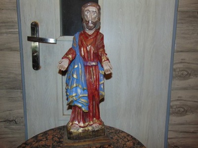 Przedwojenna drewniana figura Św.Józef