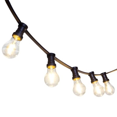GIRLANDA ogrodowa 10mb+20 ŻARÓWEK LED 2W Filament