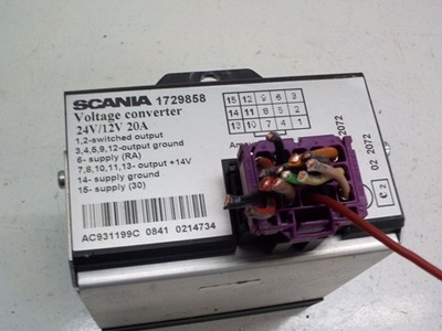 Scania r 1729858 перетворювач фото №1