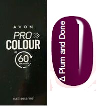 AVON PRO Szybkoschnący Lakier paznokci PLUM AND DONE 60 sekund UNIKAT