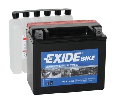 BATTERY EXIDE YTX12-BS 12V10AH GSF GSX  