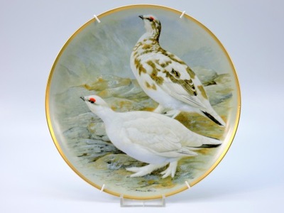 Talerz obraz ptak pardwa Limoges Haviland autor
