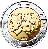 2 euro okolicznościowe Belgia 2005 Unia Gospodarcz