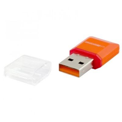 Czytnik kart MICRO SD USB pomarańczowy______EA134O