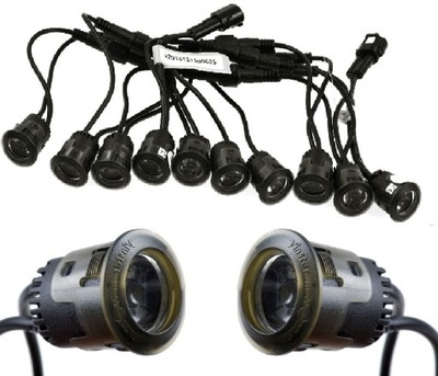 Світло денні led flex hella style oczka чорні фото №1