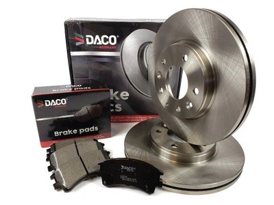 DISCOS I ZAPATAS DACO PARTE DELANTERA MAZDA 6 GG / GH 1.8  