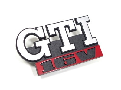 SIGN IN RADIATOR GRILLE GTI 16V VIN GOLF 2 GTI  