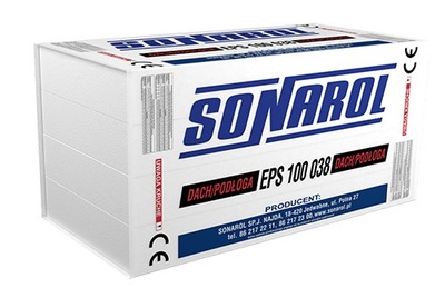 STYROPIAN EPS 100 5 cm 10 cm SONAROL Podłoga/ Dach
