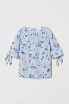 H&M bluzka koszula top wzorzysty 36 S K14