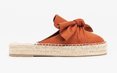 STRADIVARIUS ESPADRYLE BUTY KLAPKI BEZ PIĘTY 37