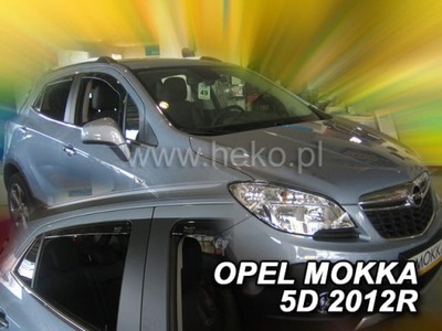 DEFLECTORES VENTANAS LATERALES OPEL MOKKA 2012-.. DELANTERO+TRASERO  