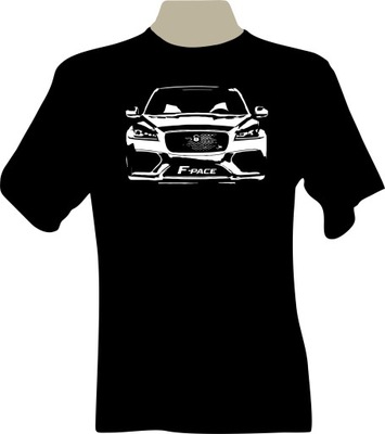 KOSZULKA T-shirt z nadrukiem fana Jaguar F-PACE