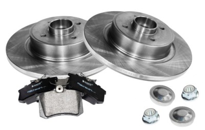 Гальмівні диски x2 + гальмівні колодки задня renault grand scenic ii фото №1