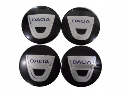 EMBLEMA PEGADURA CON ALUMINIO DACIA TAMAÑO 56MM  