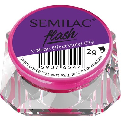 SEMILAC PYŁEK FLASH NEON EFFECT VIOLET 679