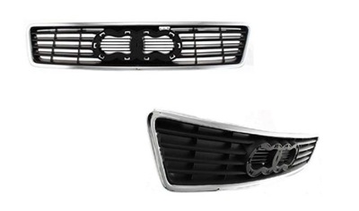 Решётка радиатора решётка радиатора перед хром audi a6 c5 1997-2001 фото №1