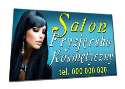 BANER REKLAMOWY SALON FRYZJERSKO KOSMETYCZNY szyld