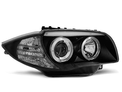 Фара лампы kpl кольца angel eyes led диоды тюнинг bmw 1 e81 e82 e87 e88 фото №1