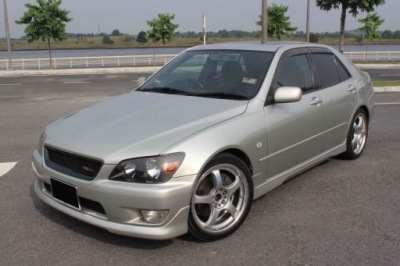 Lexus is200 altezza tte style передня накладка бампера фото №1